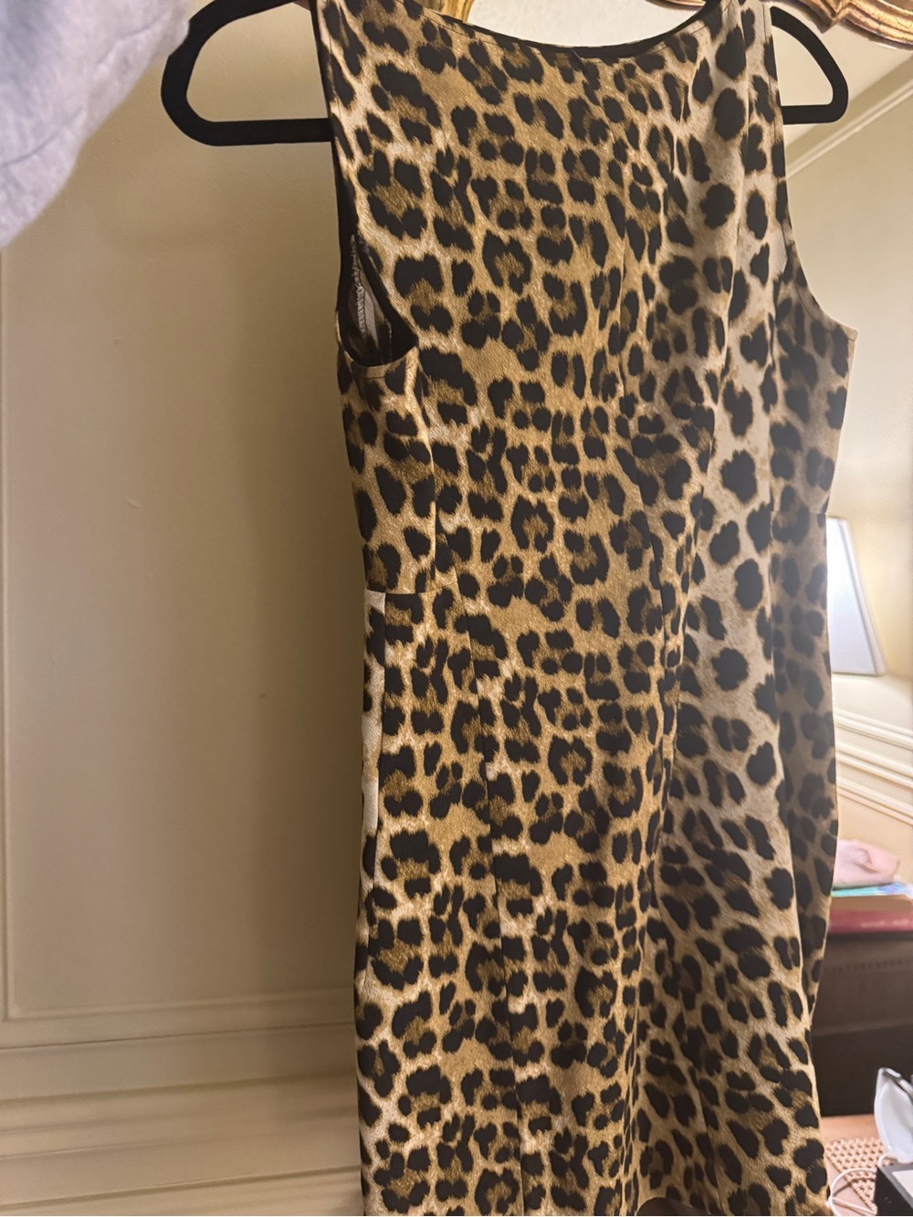 Zara Leopard Print Sleeveless Shift Dress - Picture 8 of 9